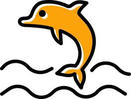 ícone de vetor de golfinho