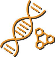 ícone de vetor de DNA