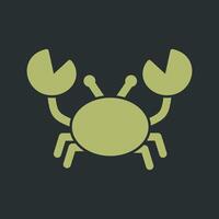 ícone de vetor de caranguejo