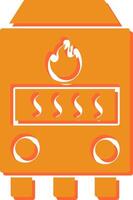 ícone de vetor de forno a gás