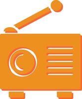 ícone de vetor de rádio antigo