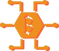 ícone de vetor bitcoin