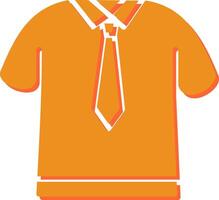 ícone de vetor de camisa e gravata