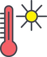 ícone de vetor de temperatura