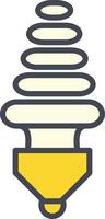 ícone de vetor de lâmpada economizadora de energia