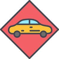 ícone de vetor de veículo perigoso