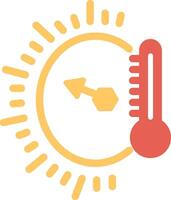 ícone de vetor indicador de temperatura