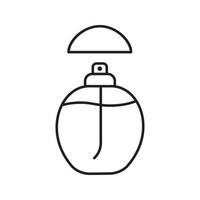 ícone linear de perfume. ilustração de linha fina. símbolo de contorno. desenho de contorno isolado de vetor