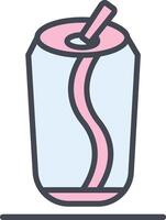 ícone de vetor de lata de refrigerante