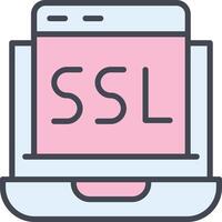 ícone de vetor ssl