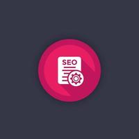 seo, ícone de otimização de mecanismo de pesquisa vetor