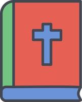 ícone de vetor de livro religioso