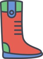 ícone de vetor de botas longas