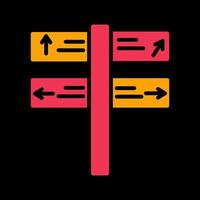 ícone do vetor de direção