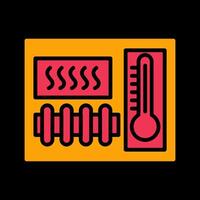 ícone de vetor de elemento de aquecimento
