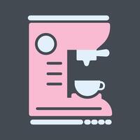 ícone de vetor de máquina de café