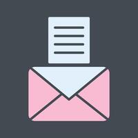 ícone de vetor de documentos de e-mail