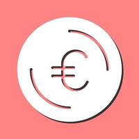 ícone do vetor do símbolo do euro
