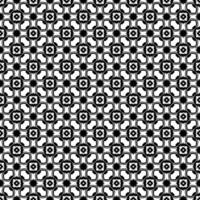 padrão abstrato sem emenda preto e branco. fundo e pano de fundo. design ornamental em tons de cinza. vetor