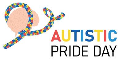 autista orgulho dia bandeira vetor
