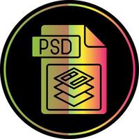 psd Arquivo formato glifo vencimento cor ícone vetor