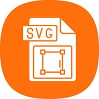 SVG Arquivo formato glifo curva ícone vetor