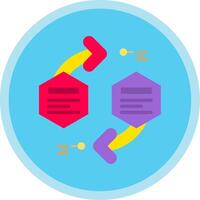 infográfico elementos plano multi círculo ícone vetor