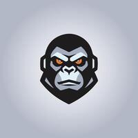 logotipo gorila cyberpunk Projeto retrato vetor