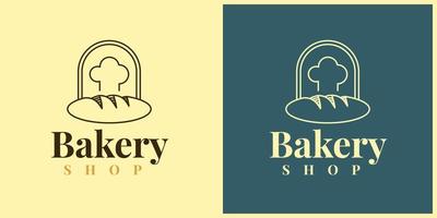 design de logotipo de loja de padaria. vetor eps 10