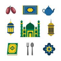 vetor conjunto do mão desenhado Ramadã ilustração coleção