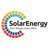 solar energia logotipo Projeto com moderno conceito. simples e moderno Sol vetor ilustração