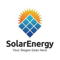 solar energia logotipo Projeto com moderno conceito. simples e moderno Sol vetor ilustração