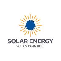solar energia logotipo Projeto com moderno conceito. simples e moderno Sol vetor ilustração