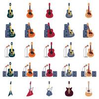 ilustração do guitarra pacote vetor