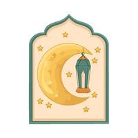 ilustração do Ramadã lanterna vetor