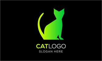 ai gerado gato animal animal ícone mascote logotipo Projeto minimalista moderno símbolo idéia modelo vetor