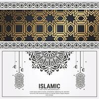banner Kareem de luxo Ramadan em estilo preto e dourado vetor