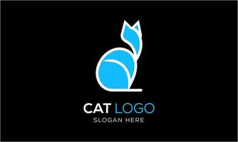 ai gerado gato animal animal ícone mascote logotipo Projeto minimalista moderno símbolo idéia modelo vetor