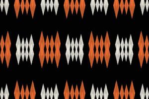 tradicional étnico ikat motivo tecido fundo padronizar geométrico .africano ikat bordado étnico oriental padronizar Preto fundo papel de parede. abstrato, vetor, ilustração.textura, quadro, decoração. vetor