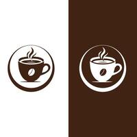 café logotipo idéia vetor