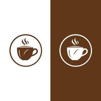 café logotipo idéia vetor