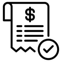 fatura Forma de pagamento e finança ícone ilustração vetor