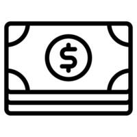 dinheiro Forma de pagamento e finança ícone ilustração vetor