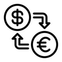 troca Forma de pagamento e finança ícone ilustração vetor
