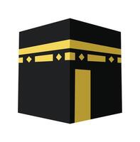 kabah do meca para eid al fitr ilustração vetor