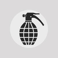 Grenade ícone logotipo grampo arte vetor ilustração