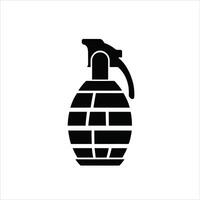 Grenade ícone logotipo grampo arte vetor ilustração