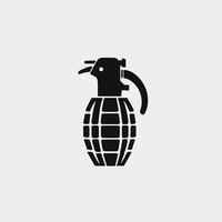 Grenade ícone logotipo grampo arte vetor ilustração