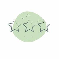 ícone Estrela classificação. relacionado para militares e exército símbolo. cor local estilo. simples Projeto ilustração vetor