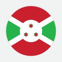 Burundi nacional bandeira vetor ícone Projeto. Burundi círculo bandeira. volta do Burundi bandeira.